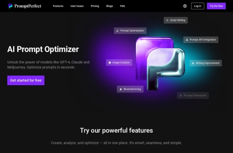 PromptPerfect免费 AI 提示词优化工具