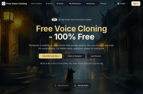 AI免费音色克隆工具